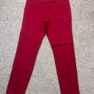 Old Navy Pixie Ankle Pants Robbie Red Size 6
